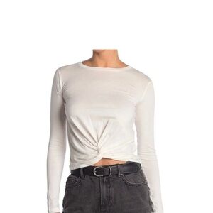 EUC All Saints Carme White Long Sleeve Tee